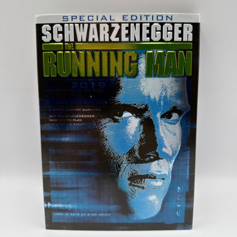 The Running Man Special Edition DVD 2-Disc Set Arnold Schwarzenegger 1987 Movie